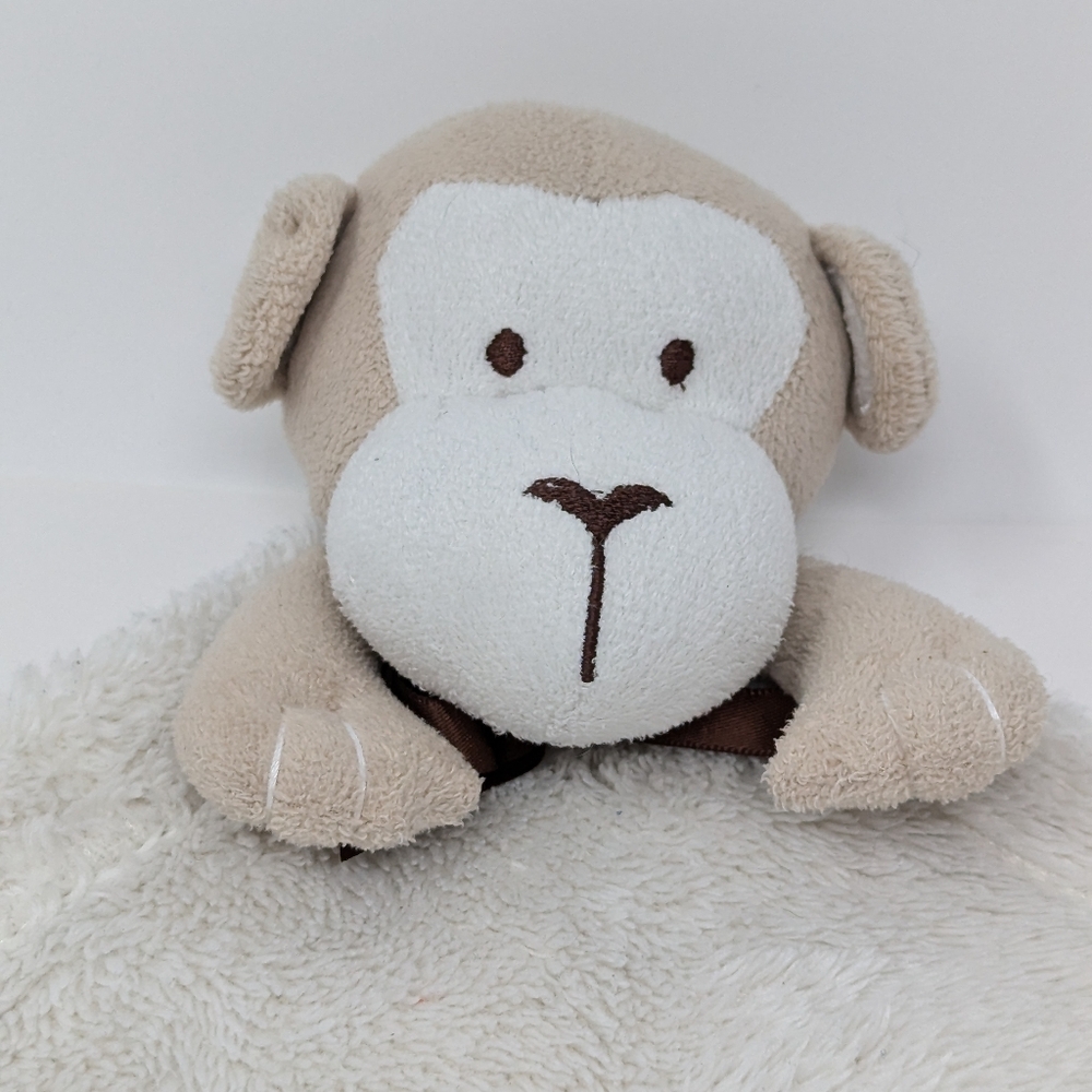 Blankets & Beyond Monkey Lovey Baby Baby Security Blanket - Picture 1 of 5